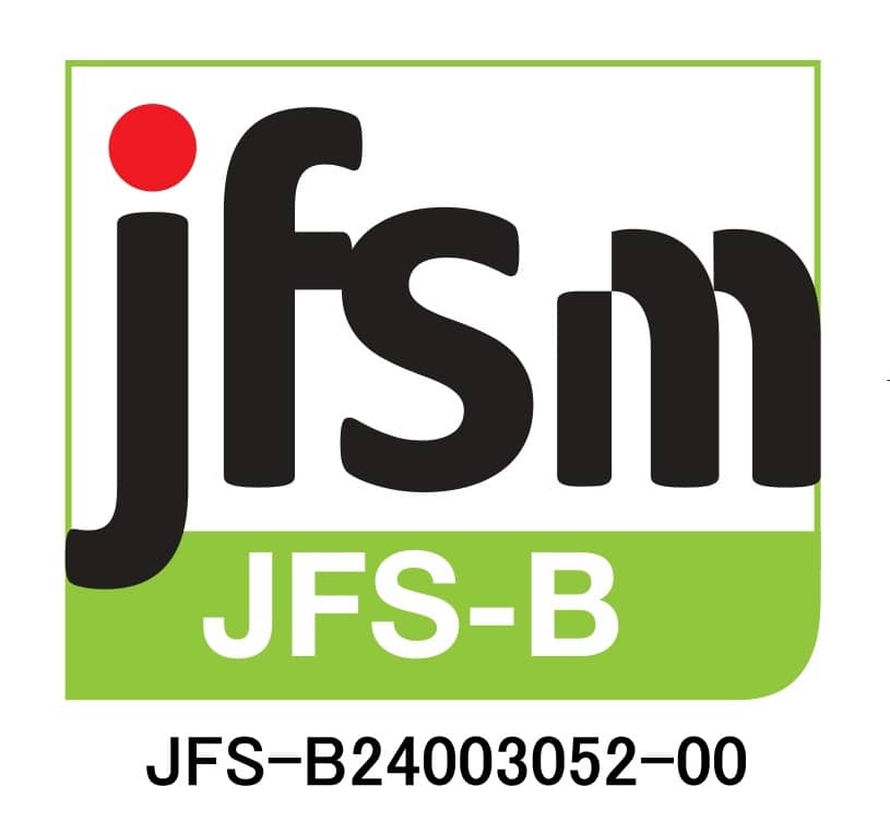山田製菓 JFS-B規格登録ロゴ 食品安全に配慮したOEM製造